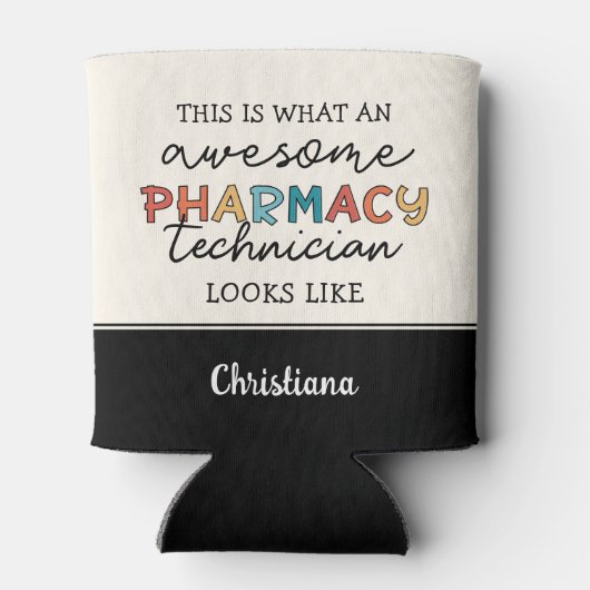 Aangepaste apotheektechnicus Uitstekend Grappig Blikjeskoeler (Achterkant)