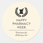 Aangepaste apotheker Apotheek Tech Appreciation Ronde Sticker (Voorkant)