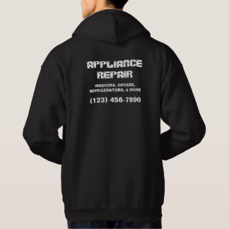 Aangepaste apparaatreparatie voor zakelijke advert hoodie