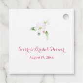 Aangepaste Apple Blossom Bruid Bruiloft Dank Je Bedankjes Labels (Achterkant)