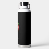 Aangepaste Apple-fruitafbeelding en bewerkbare tek Waterfles (Achterkant)