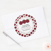 Aangepaste Apple Klassieke Ronde Sticker (Envelop)