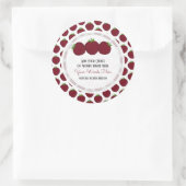 Aangepaste Apple Klassieke Ronde Sticker (Tas)