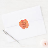 Aangepaste Apple Ronde Sticker (Envelop)