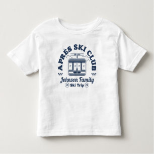 Aangepaste Apres Ski Familie Vrienden Ski Trip Gro Kinder Shirts