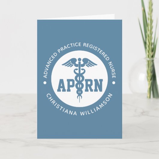 Aangepaste APRN Advanced Practice Registered Nurse Kaart (Voorkant)