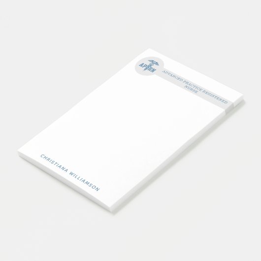 Aangepaste APRN Advanced Practice Registered Nurse Post-it® Notes (Schuin)