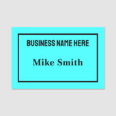 Aangepaste Aqua Blue Name Badge (Voorkant)