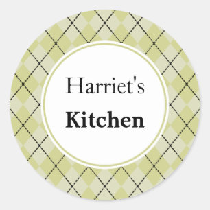 Aangepaste Argyle keuken Stickers