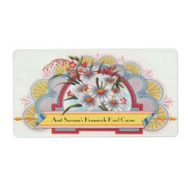 Aangepaste Art Deco Floral Label