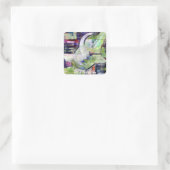 Aangepaste art Square stickers (Tas)