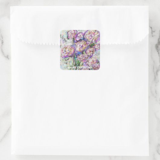 Aangepaste art Square stickers (Tas)