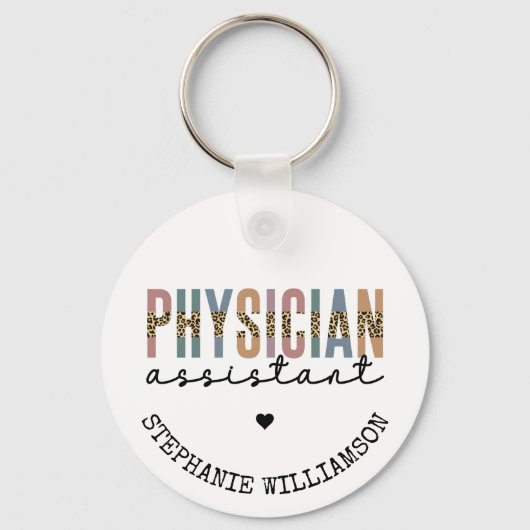 Aangepaste arts assistent arts arts arts associate sleutelhanger (Voorkant)