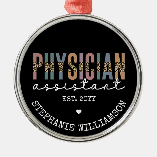 Aangepaste arts assistent arts arts Associate PA Metalen Ornament (Voorkant)