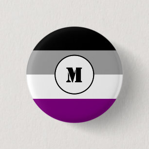 Aangepaste asexualiteitmarkering ronde button 3,2 cm