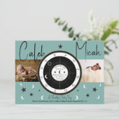 Aangepaste asstrologie Aankondiging zonemonteken (Staand voorkant)