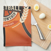 Aangepaste atleet van de Speler van het Basketball Theedoek (Quarter Fold)