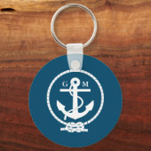 Aangepaste auditieve anker en lijn sleutelhanger (Voorkant)