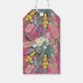 Aangepaste Aussie Native Struik Blooms Pink Cadeaulabel (Voorkant)