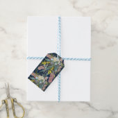 Aangepaste Aussie Native Struik Blooms Royal Blue Cadeaulabel (Met Touw)