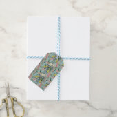 Aangepaste Aussie Native Struik Blooms Summer Blue Cadeaulabel (Met Touw)