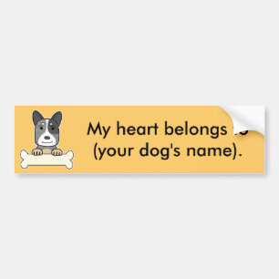 Aangepaste Australische koeienhond Bumpersticker