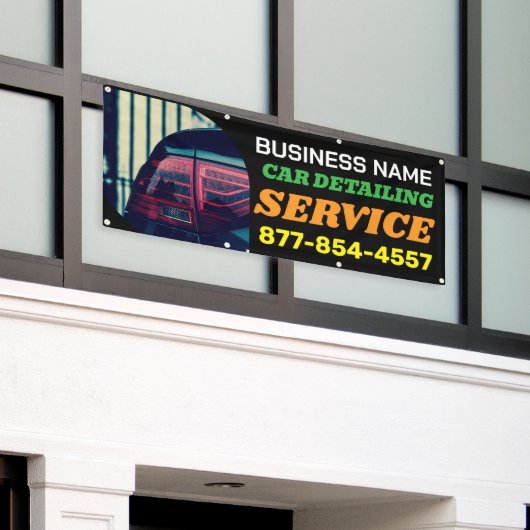 Aangepaste auto detailing banners (Buitenkant Gebouw)