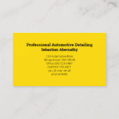 Aangepaste automotorebezetting visitekaartje (Achterkant)