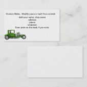 Aangepaste autowinkel visitekaartje (Voorkant / Achterkant)