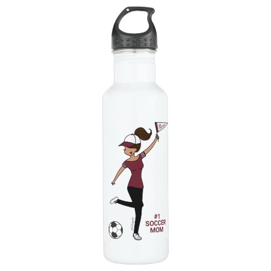 Aangepaste Avatar #1 Voetbal Waterfles (Voorkant)