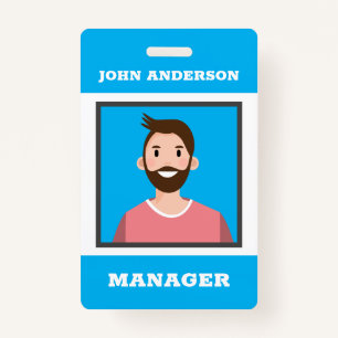 Aangepaste Avatar-naamtag met bewerkbare kleuren Badge