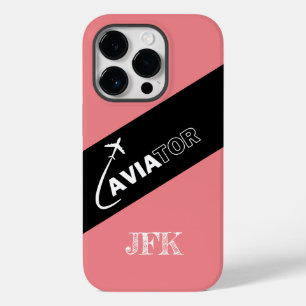 Aangepaste Aviator, Vliegtuigen,Modern,Piloot,Luch Case-Mate iPhone 14 Pro Hoesje