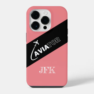 Aangepaste Aviator, Vliegtuigen,Modern,Piloot,Luch iPhone 14 Plus Hoesje
