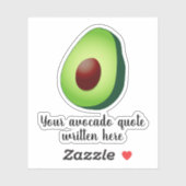 Aangepaste avocado quote laptop sticker sticker (Vel)