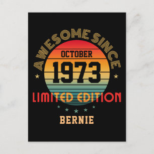 Aangepaste Awesome Verjaardag Jaar Maand Naam Vint Briefkaart