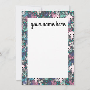 Aangepaste Axolotl Notecards Bedankkaart