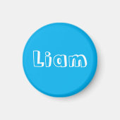 Aangepaste Azure Blauwe Naam Ultrasound Beeldscher Magneet (Voorkant)