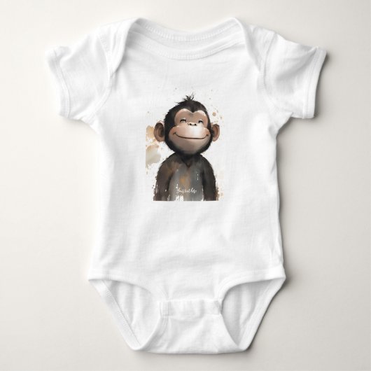 Aangepaste Baby aap-carrosserie Romper (Voorkant)