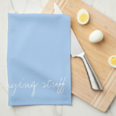 Aangepaste baby Blauw Theedoek (Quarter Fold)