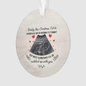 Aangepaste Baby Echografie Foto Ornament, Echograf Ornament (voorkant)