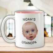Aangepaste Baby Face-mok | Aangepaste Baby Foto Mo Tweekleurige Koffiemok