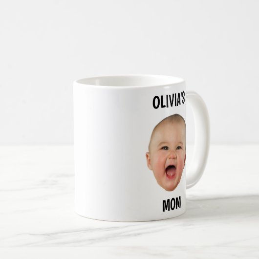 Aangepaste Baby face Mok Funny (Voorkant rechts)