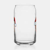 Aangepaste Baby Face Santa Hat Kerstfoto Blikvorm Glas (Links)