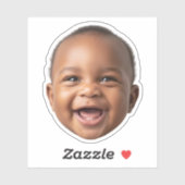 Aangepaste Baby Face Sticker – Gepersonaliseerde f (Vel)