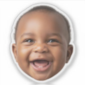 Aangepaste Baby Face Sticker – Gepersonaliseerde f (Voorkant)