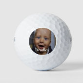 Aangepaste baby foto aangepast golfballen (Voorkant)
