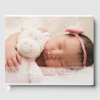 Aangepaste Baby Foto Baby shower Gastenboek