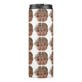 Aangepaste Baby Foto Kind Kind Afbeelding OmaOpa Thermosbeker (Achterkant)