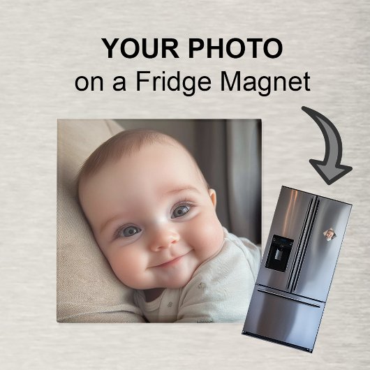Aangepaste Baby Foto Koelkast Magneet Baby Aankond
