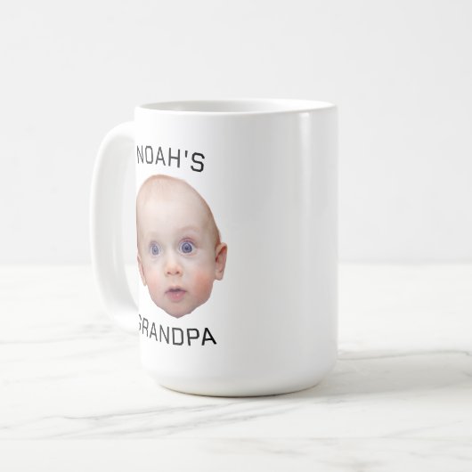 Aangepaste Baby Foto Mok | Aangepaste Baby Face-mo (Voorkant links)